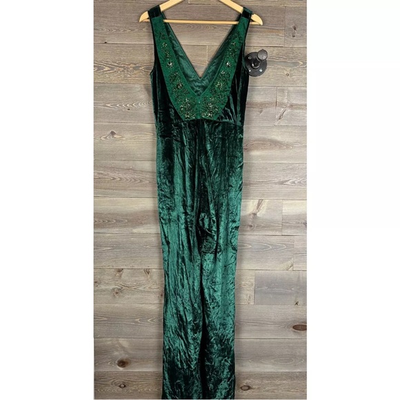 FREE PEOPLE X Brenda Knight Jewel Jumpsuit RARE - Picture 2 of 7